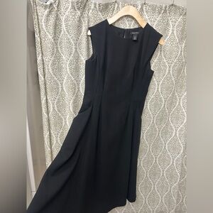 White House Black Market Black Sheath Midi Dress